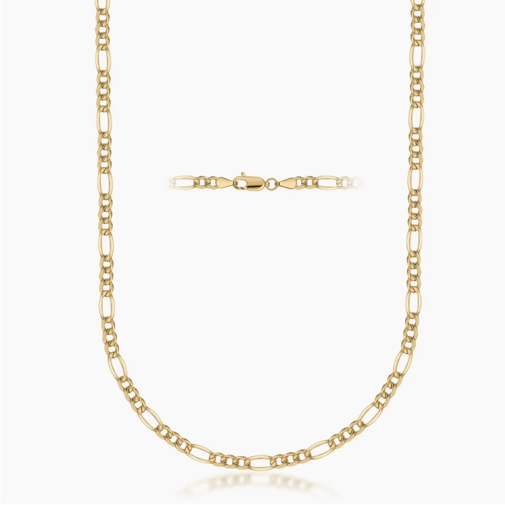 14K Gold Figaro Chain Necklace